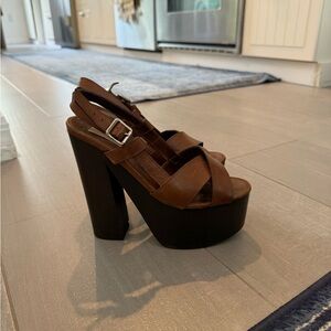 Michael Kors Brown and Black Platform Heels